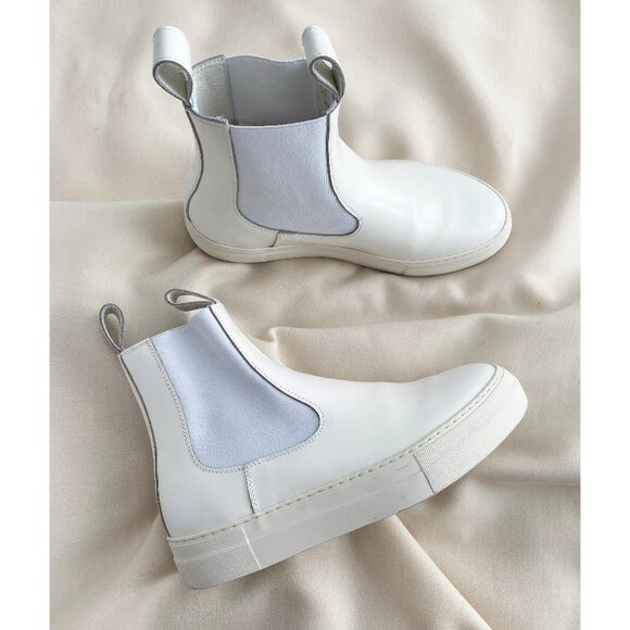Sofie D'Hoore White Sneaker/Boots, size 39.5 - Picture 1 of 9
